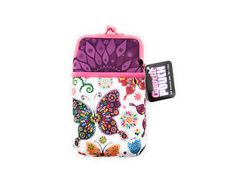 Colorful & Fun Neoprene Cigarette Pouch with Snap Clasp Closure