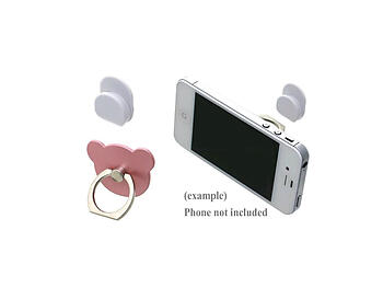 Rose Bear Head Premium Universal Smartphone Mount Ring Hook