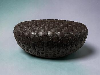 Dark Brown Woven Embossed Hard Clamshell Eyeglass / Sunglass Case