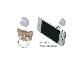 Gold Cat Head Premium Universal Smartphone Mount Ring Hook