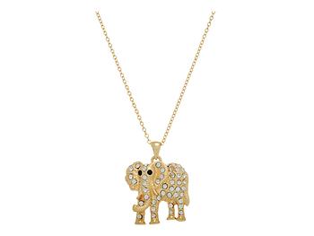 Rhinestone Elephant Pendant Necklace