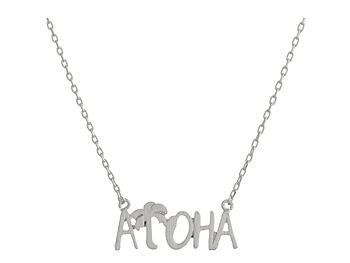 Dainty Metal ALOHA Pendant Necklace