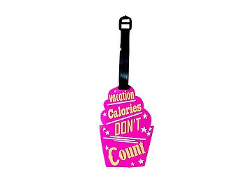 Vacation Calories ~ Travel Suitcase ID Luggage Tag and Suitcase Label
