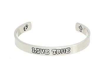 Silvertone Live True Cuff Bracelet