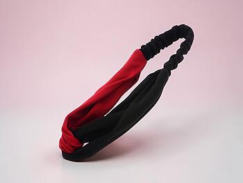 Black and Maroon Tone Headband Hair Accessory