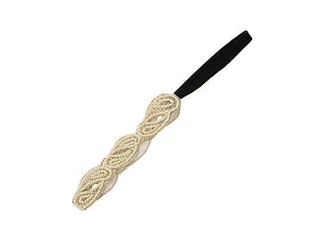 Ivory Seed Beads Fashion Headband Hair Accessory