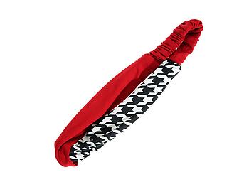 Crimson and Houndstooth Stretch Headband Hair Accessory