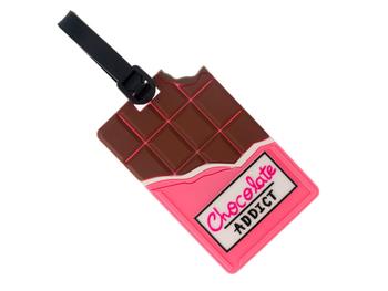 Chocolate Addict ~ Travel Suitcase ID Luggage Tag and Suitcase Label