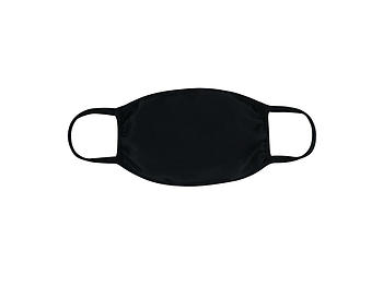 Black Reusable Solid Color T-Shirt Cloth Face Mask