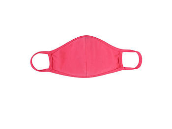 Dark Coral Reusable Solid Color T-Shirt Cloth Face Mask with Seam