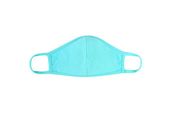 Mint Reusable Solid Color T-Shirt Cloth Face Mask with Seam