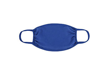 Cobalt Blue Reusable Solid Color T-Shirt Cloth Face Mask