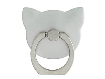 Silver Cat Head Premium Universal Smartphone Mount Ring Hook