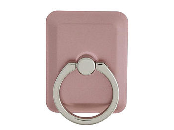 Rose Square Gold Crown Rhinestone Safety Ring & Portable Stand