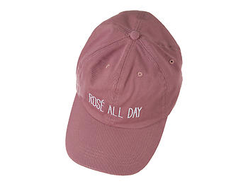 mauve baseball cap