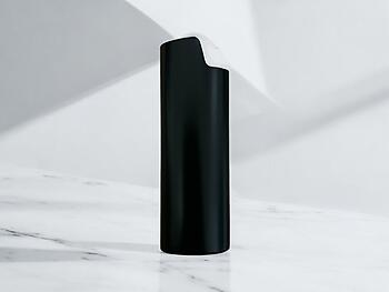 Matte Black Metal Shell Lighter Case Cover Holder Fits Bic Lighters