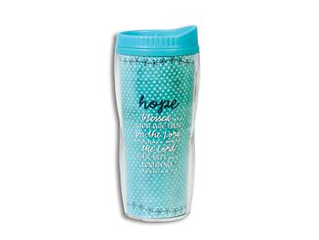 Turquoise Hope Lighthouse Christian Products Wavy Acrylic Tumbler