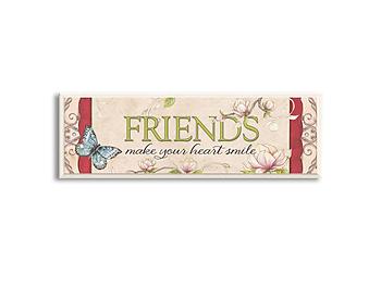 Friends Inspirational Wood Mini Plaque