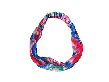 Red Butter Soft Gradient Tie Dye Wide Cotton Stretch Headband Hair Accessory