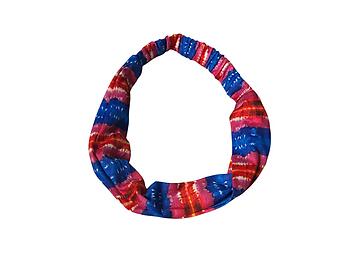 Pink Gradient Tie Dye Butter Soft Wide Cotton Stretch Headband Hair Accessory