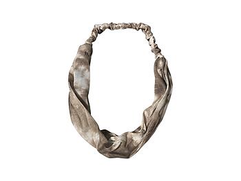 Brown Wide Cotton Gradient Tie Dye Stretch Headband Hair Accessory