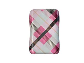 Lined Pattern King Size Fashion Tin Box for Cigarettes Cards or Money