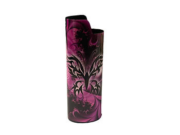 Colorful & Fun Butterfly Design Epoxy Metal Lighter Case Cover Holder