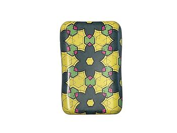 Hexagon Floral King Size Fashion Tin Box for Cigarettes Cards or Money