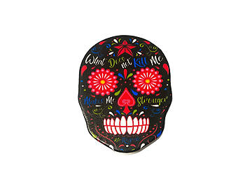 Colorful & Fun Sugar Skull Themed Makeup Double Compact Mirror