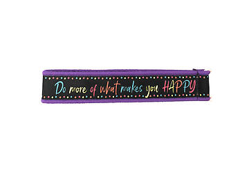Happy Fabric Statement Snap Hook Swivel Keychain