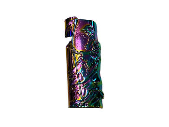 Grim Reaper Iridescent Mystic Lighter Case & Bottle Opener Fits Bic Lighters