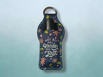 Wander Neoprene Carabiner Keychain Lighter Case / Lip Balm Holder