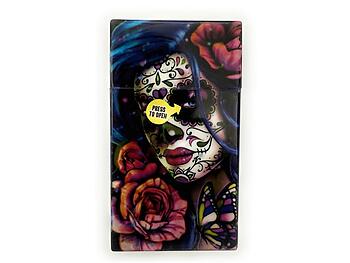 Colorful Plastic Design Cigarette Hard Case Pack Holder Fits 100's