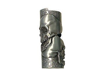 Double Skull Mystic Lighter Case Fits Bic Lighters