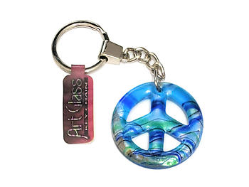 Colorful & Fun Art Glass Key Chain