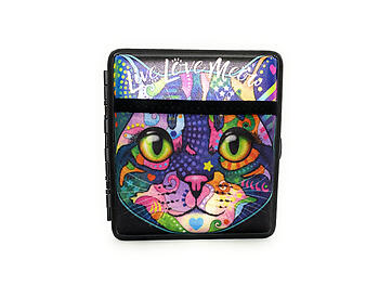 Double Sided Wallet or Cigarette Case for Kings with Spandex Pocket