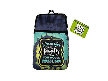 Colorful & Fun Neoprene Cigarette Pouch with Zipper Pocket