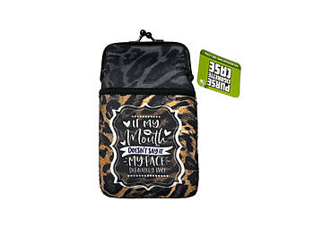 Colorful & Fun Neoprene Cigarette Pouch with Zipper Pocket