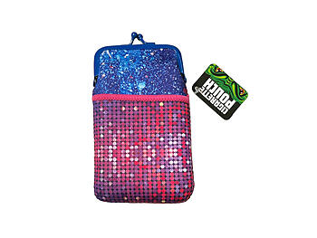 Colorful & Fun Neoprene Cigarette Pouch with Snap Clasp Closure