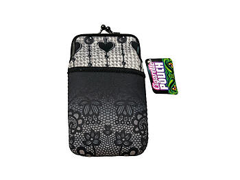 Colorful & Fun Neoprene Cigarette Pouch with Snap Clasp Closure