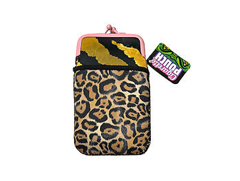 Colorful & Fun Neoprene Cigarette Pouch with Snap Clasp Closure