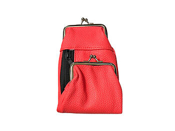 Coral Cigarette Pouch Wallet with Snap Clasp Closure