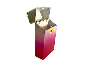 Pink/Silver Metallic Hard Plastic Cigarette Case Pack Holder Fits 100's