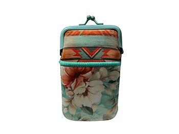 Colorful & Fun Neoprene Cigarette Pouch with Snap Clasp Closure