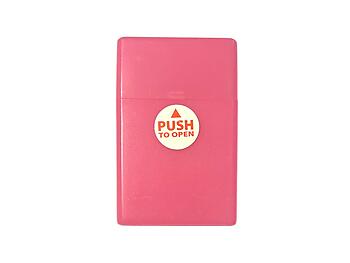 Pink Neon Glow In The Dark Cigarette Hard Case Pack Holder Fits Kings