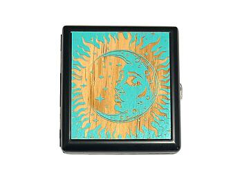 Engraved Wood Double Sided Wallet or Cigarette Case for Kings