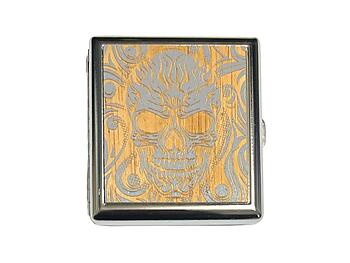 Engraved Wood Double Sided Wallet or Cigarette Case for Kings