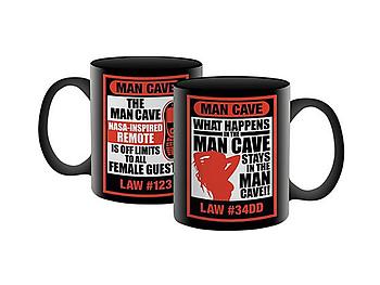 Man Cave Coffee Mug ~ Man Cave Laws