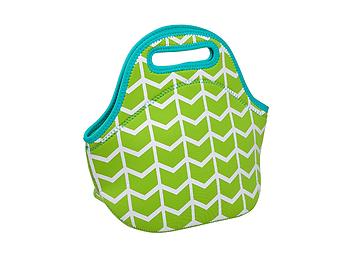 Lime Insulated Neoprene Reusable Lunch Bag