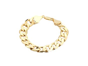 12.5mm 9 inches Goldtone Chain Bracelet